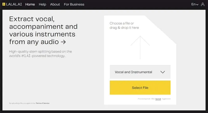LALAL.AI Website