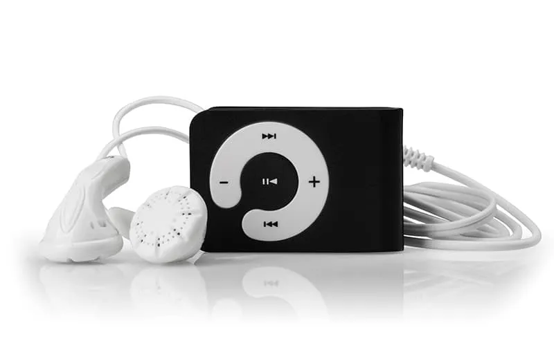 Photo of an MP# Player on a white background.