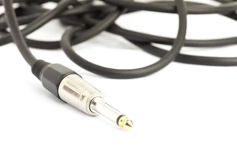 A picture of a headphone cable.