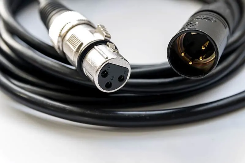 A Picture of XLR cables.