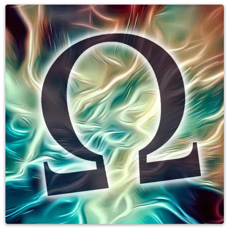 Stylized Ohms Symbol.