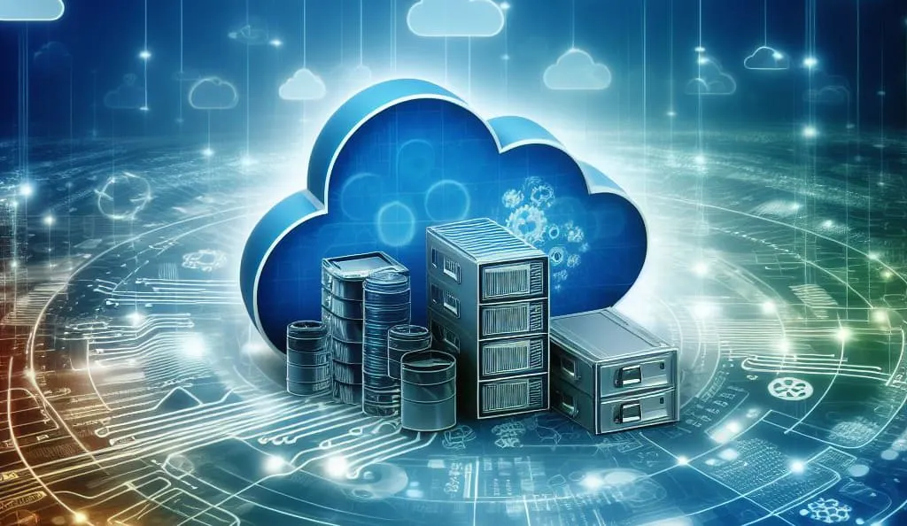 Stylized image of cloud storage solutions.