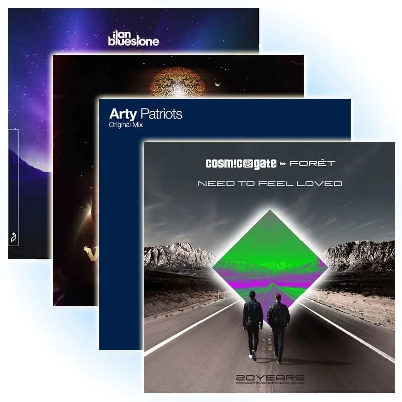 A collage of cover art located in ID3 tags.