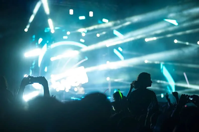 Photo of people at a concert