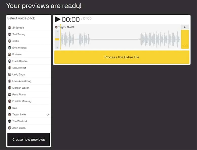 LALAL.AI Voice Changer Step 4.
