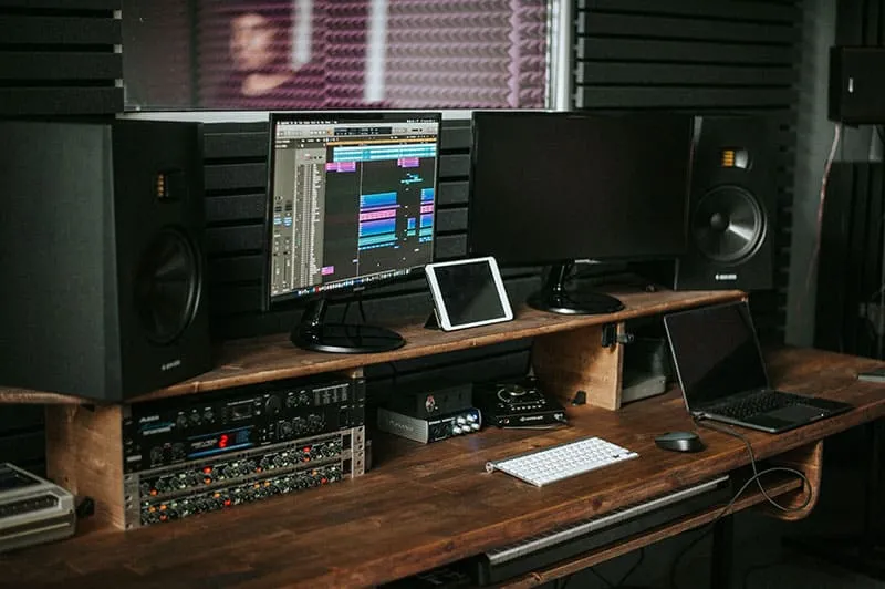 Picture of a music studio.