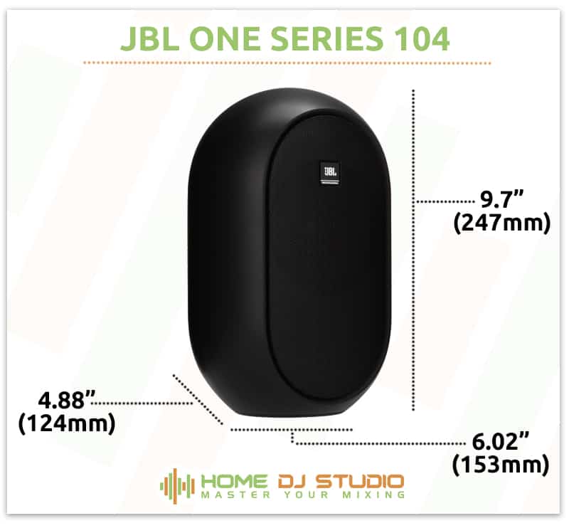 JBL One Series 104 Dimensions