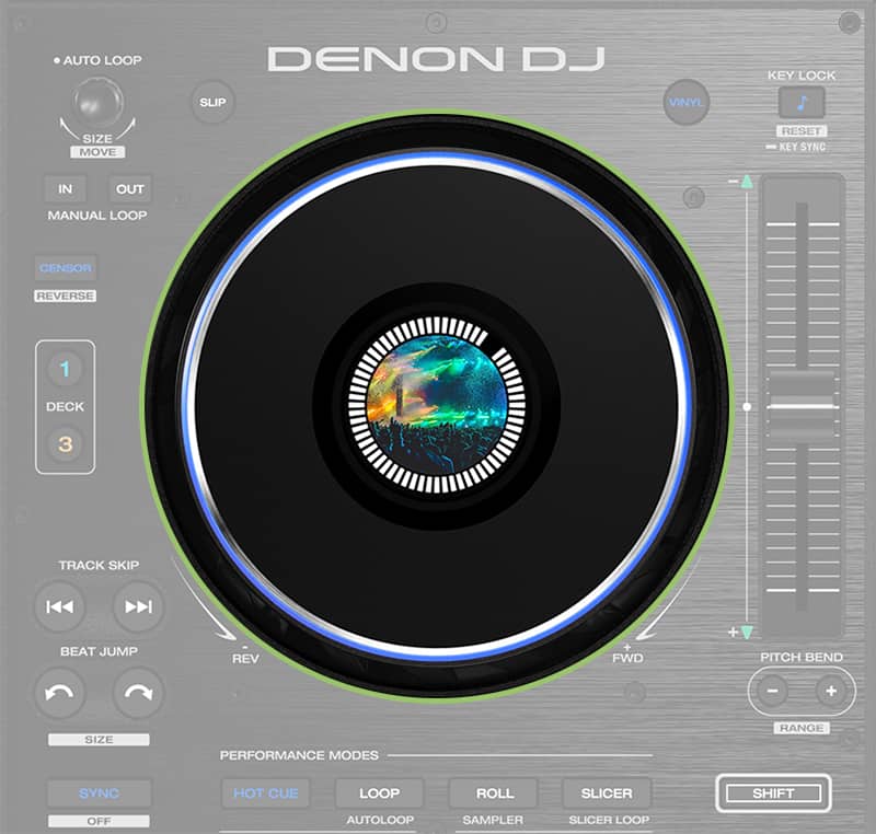 Denon Prime 4 Plus Jogwheels.